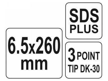 Kőzetfúró SDS-Plus  6,5x260mm négyélű !!!